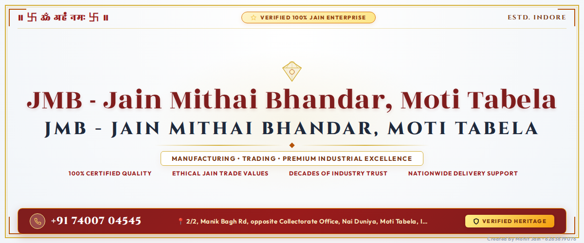 JMB - Jain Mithai Bhandar, Moti Tabela Banner