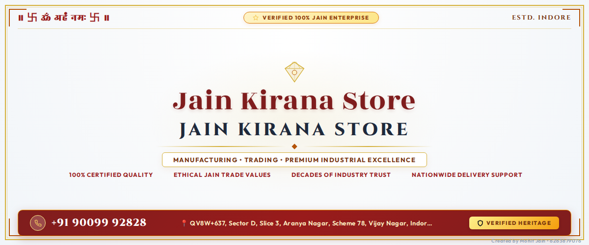 Jain Kirana Store Banner