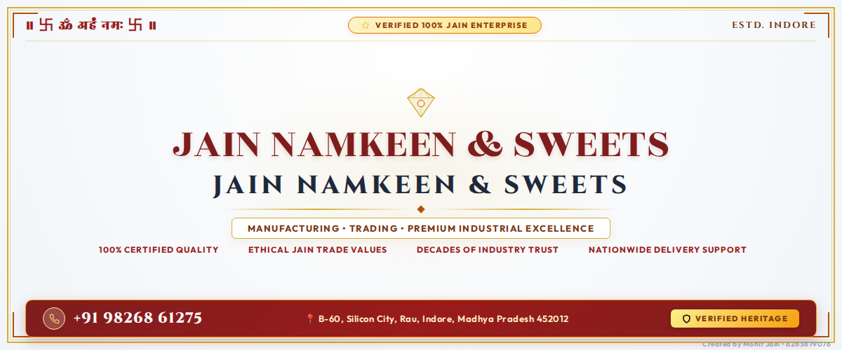 JAIN NAMKEEN & SWEETS Banner