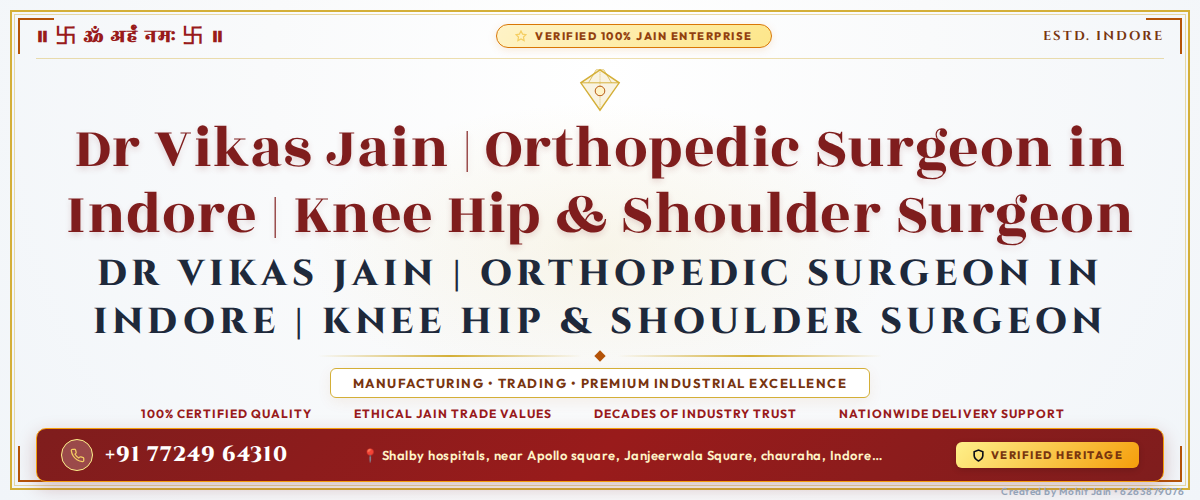 Dr Vikas Jain | Orthopedic Surgeon in Indore | Knee Hip & Shoulder Surgeon Banner