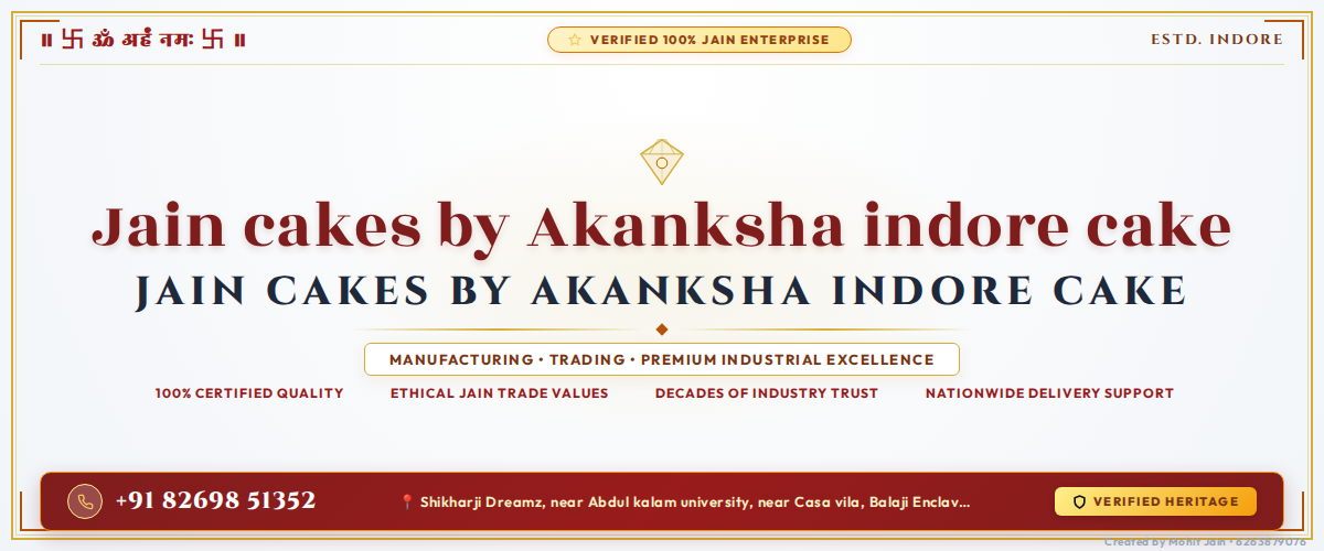 Jain cakes by Akanksha indore cake Banner