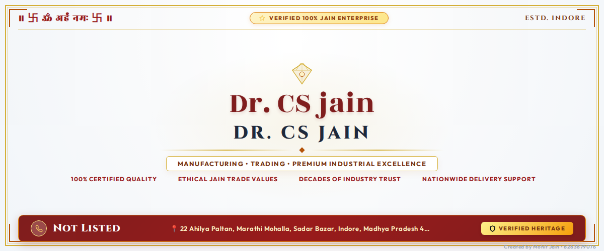 Dr. CS jain - Indore Banner