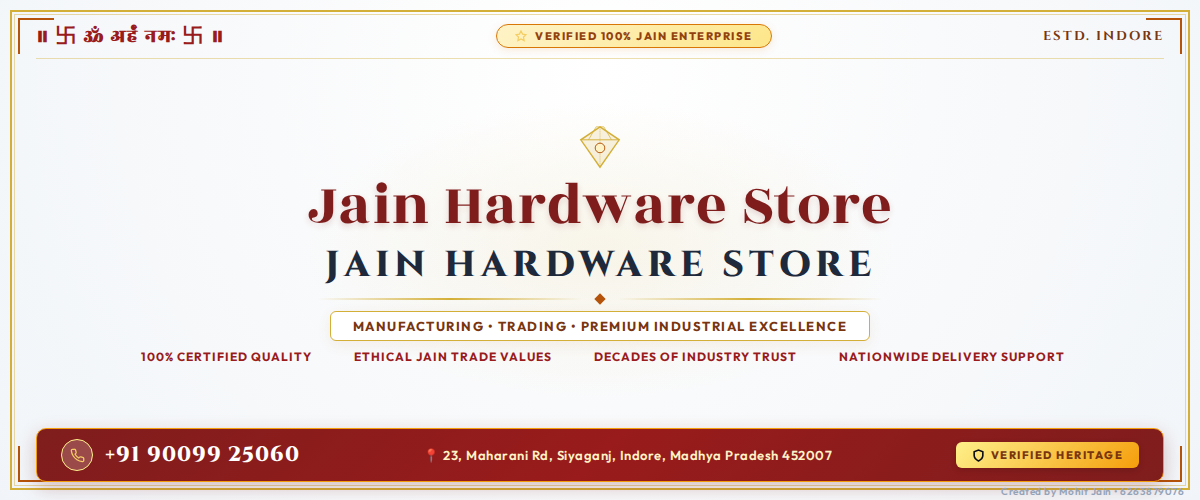 Jain Hardware Store - Indore Banner