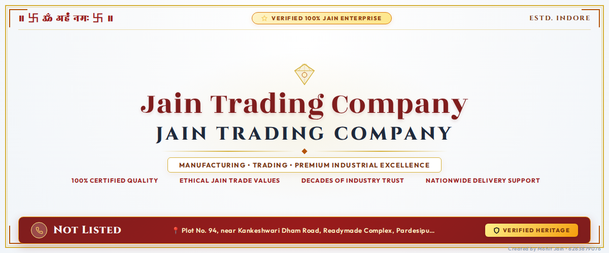 Jain Trading Company - Indore Banner