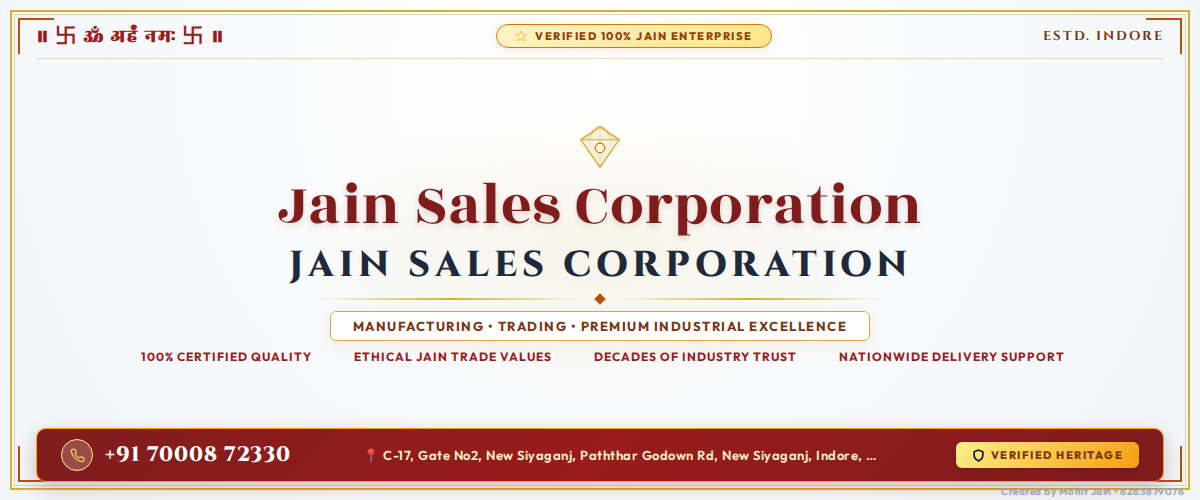 Jain Sales Corporation - Indore Banner
