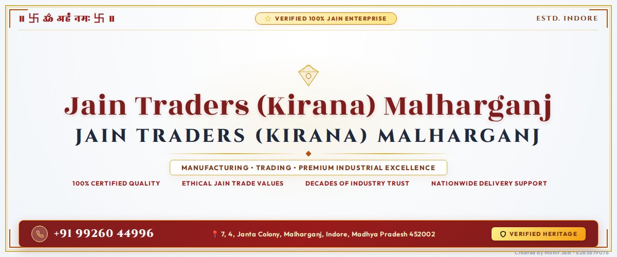 Jain Traders (Kirana) Malharganj - Indore Banner