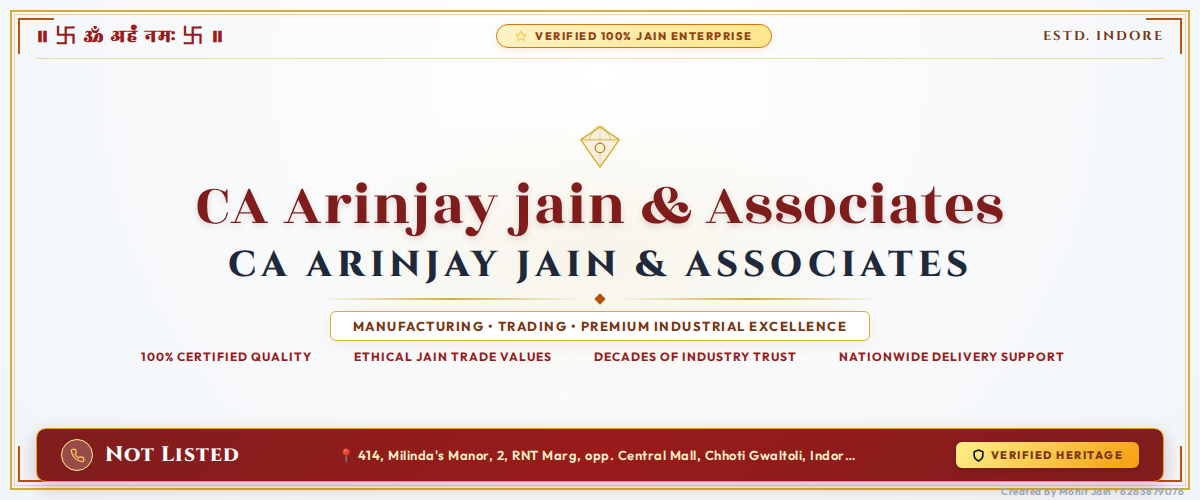 CA Arinjay jain & Associates Banner
