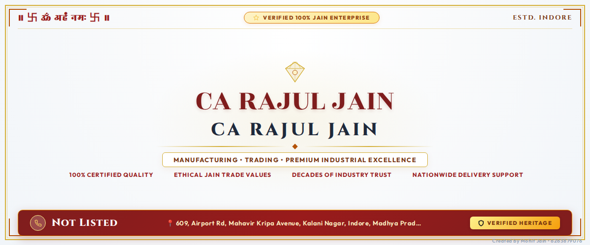 CA RAJUL JAIN Banner