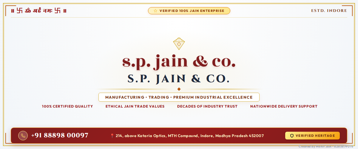 s.p. jain & co. Banner