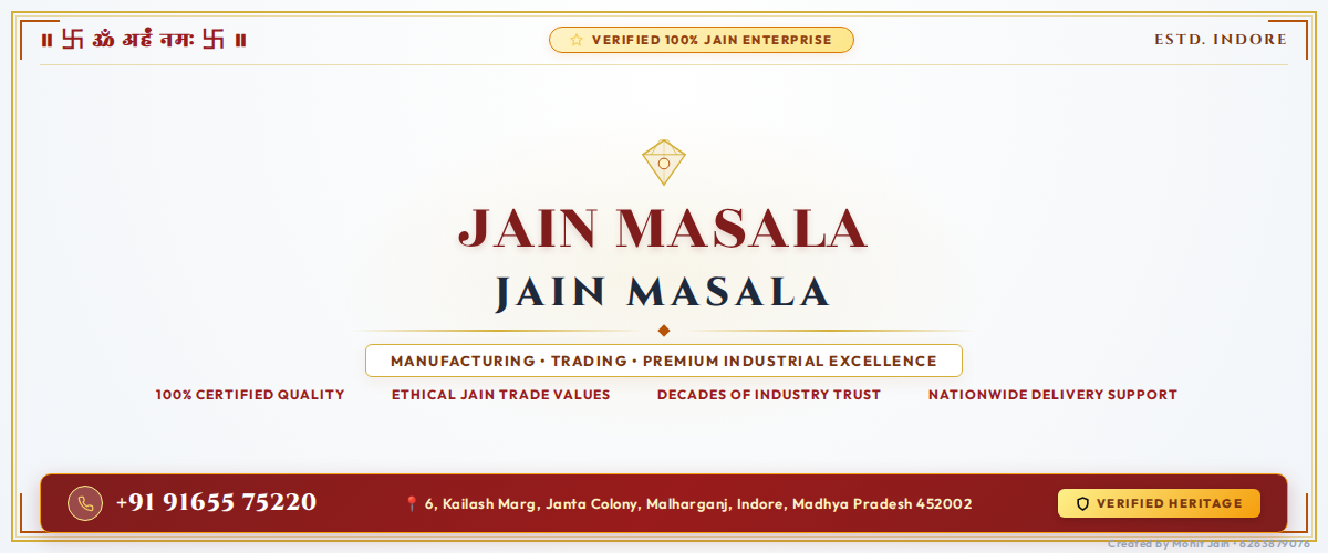 JAIN MASALA Banner