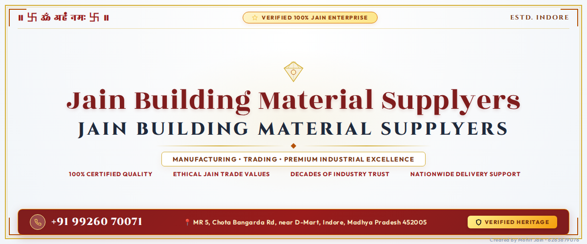 Jain Building Material Suppliers - Indore Banner