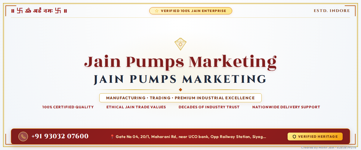 Jain Pumps Marketing Banner