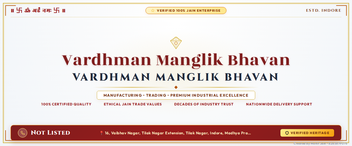 Vardhman Manglik Bhavan - Indore (452018) Banner