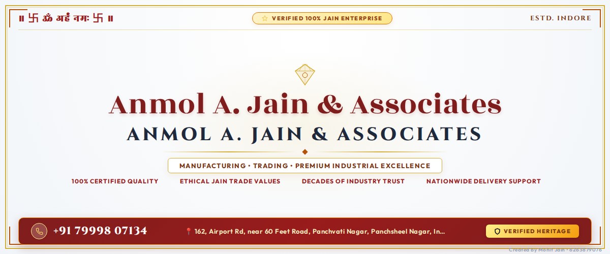 Anmol A. Jain & Associates - Indore Banner