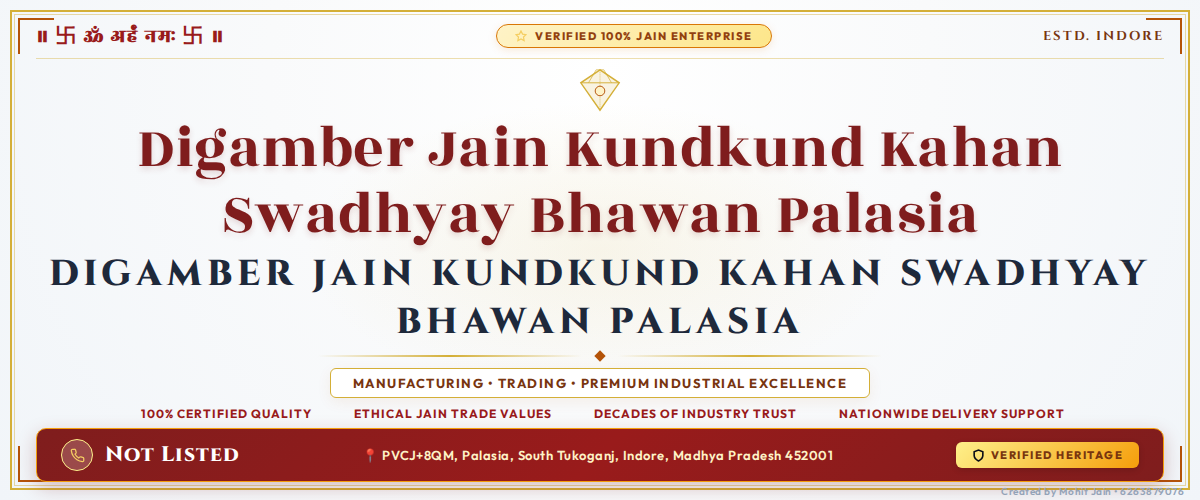 Digamber Jain Kundkund Kahan Swadhyay Bhawan Palasia - Indore Banner