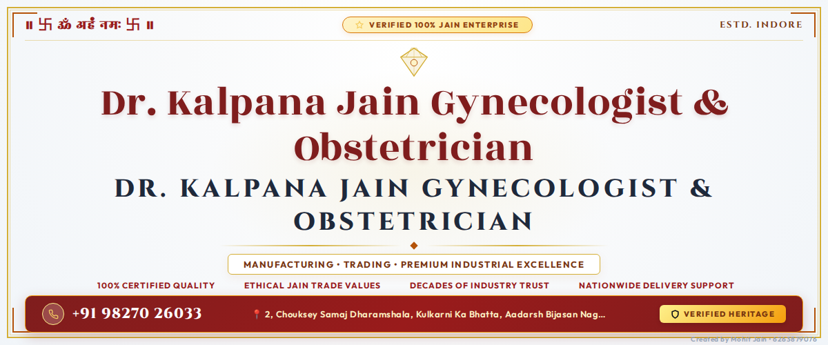 Dr. Kalpana Jain Gynecologist & Obstetrician - Indore (452003) Banner