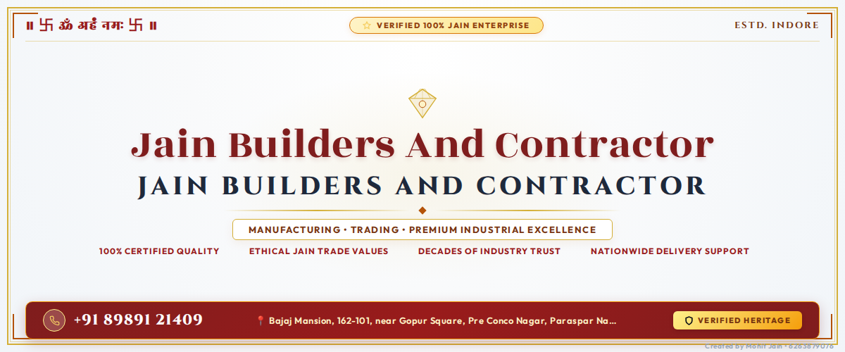 Jain Builders And Contractor - Indore Banner