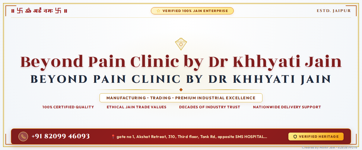 Beyond Pain Clinic by Dr Khhyati Jain Banner