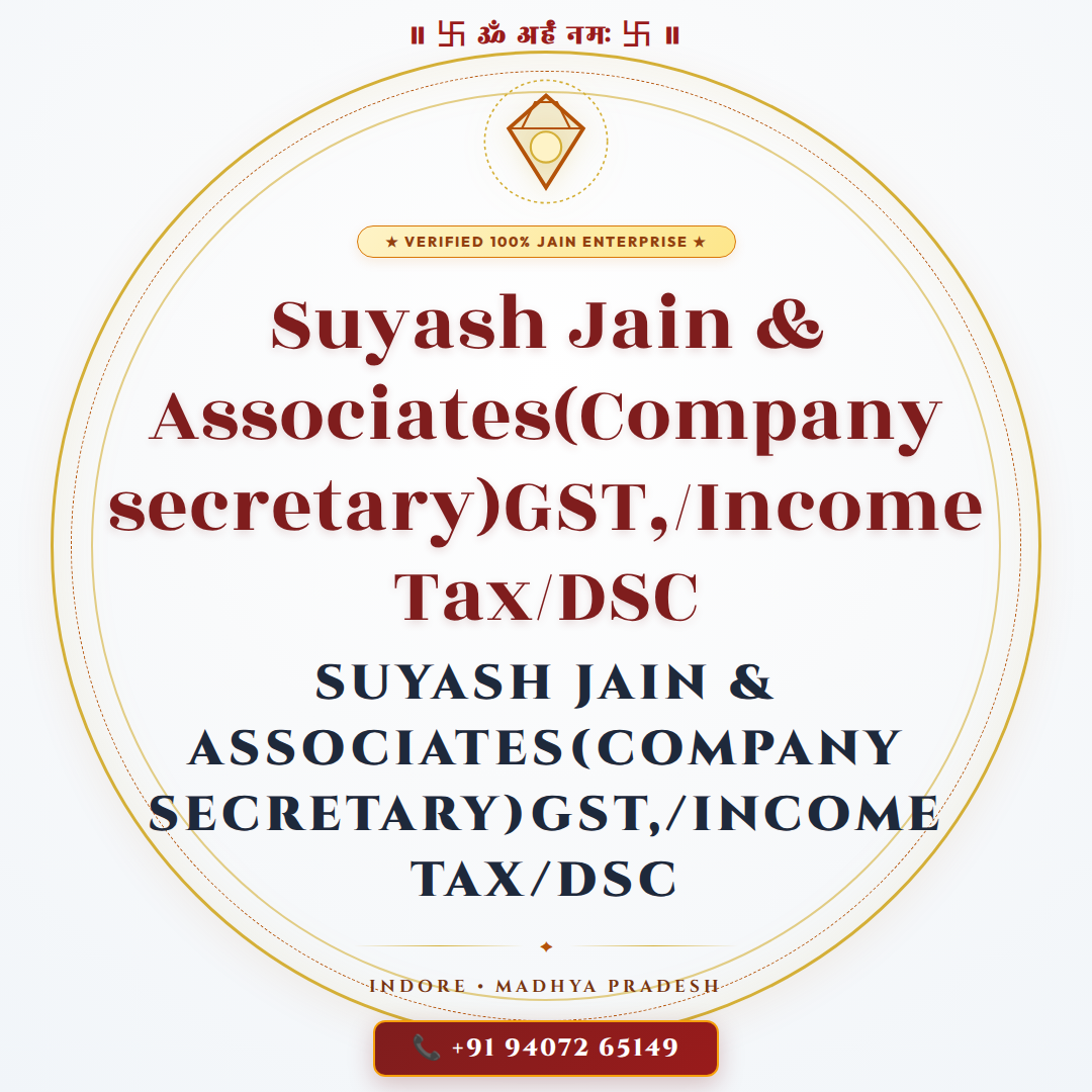 Suyash Jain & Associates(Company secretary)GST,/Income Tax/DSC
