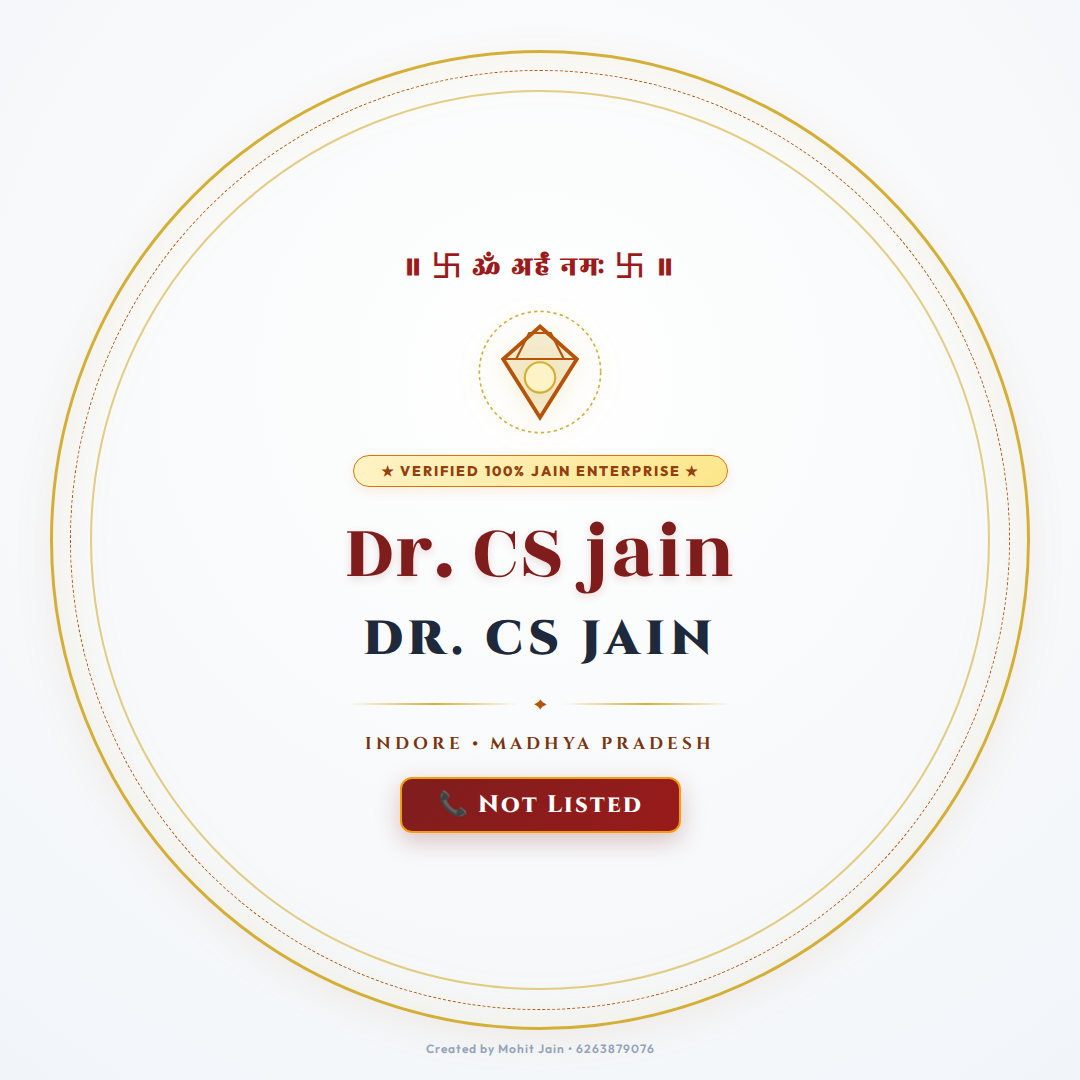 Dr. CS jain - Indore