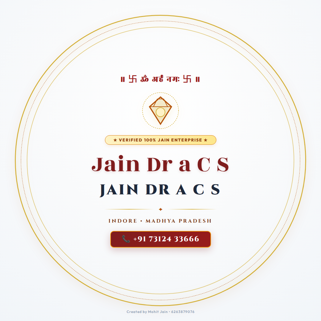 Jain Dr a C S - Indore