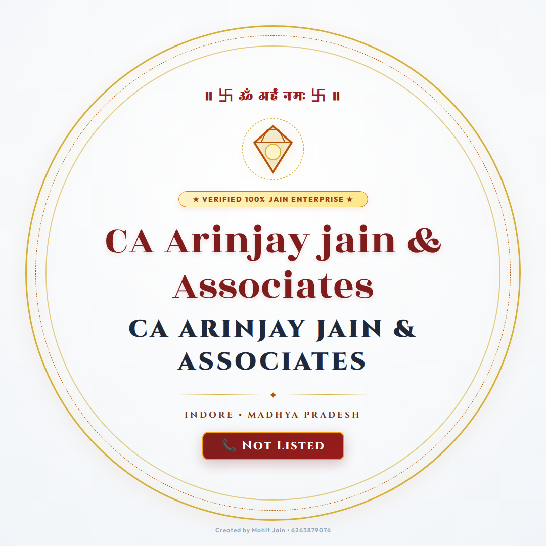 CA Arinjay jain & Associates