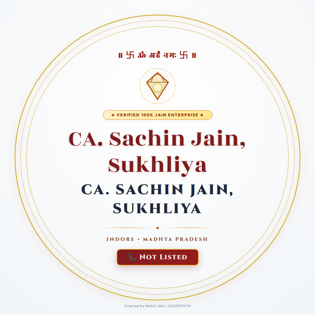 CA. Sachin Jain, Sukhliya