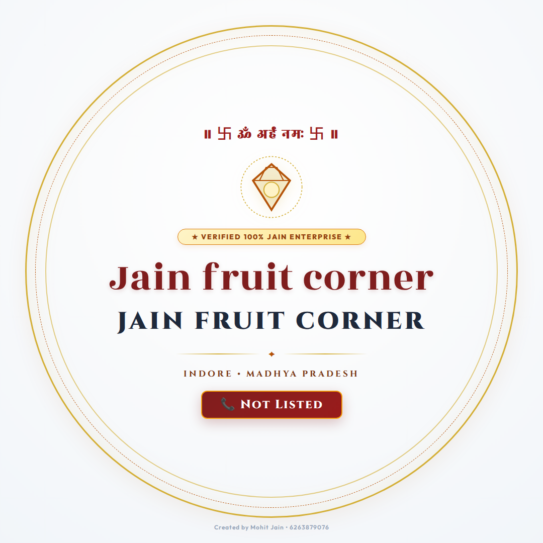 Jain fruit corner